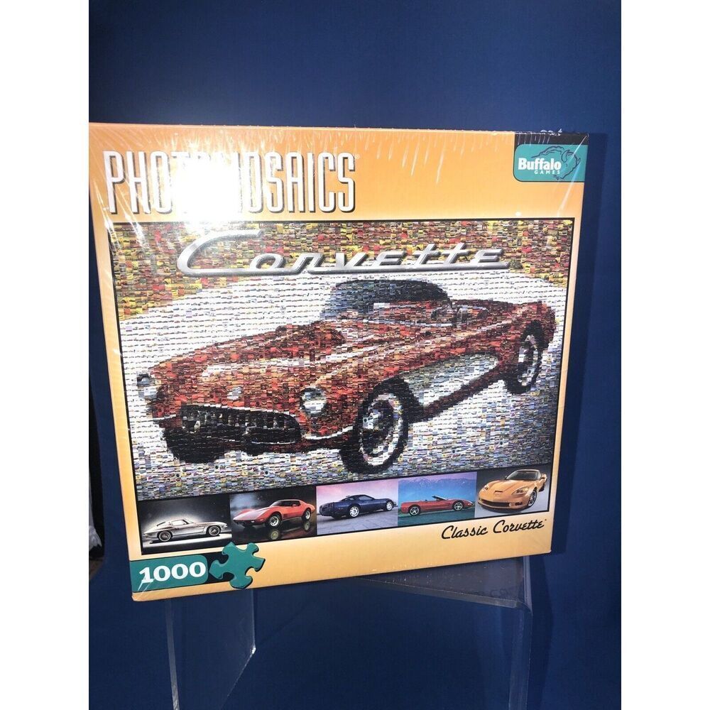 Photomosaics Puzzle Buffalo Classic Corvette Photo Mosaic 1000pc Sealed